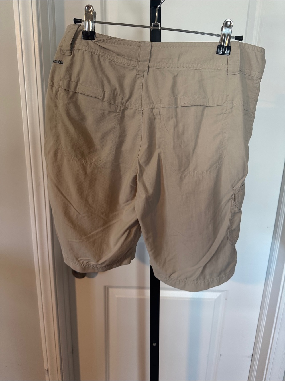 Lightweight Women's Cargo Shorts in Tan - Picture 2 of 3